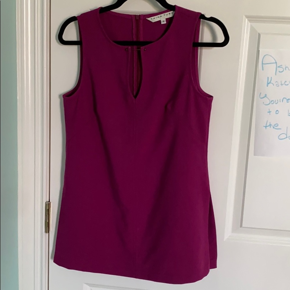Trina Turk Tunic with metal detail close